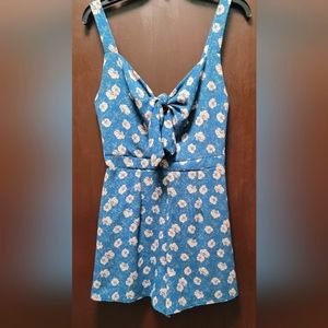 EUC Blue Rair Ladies Romper